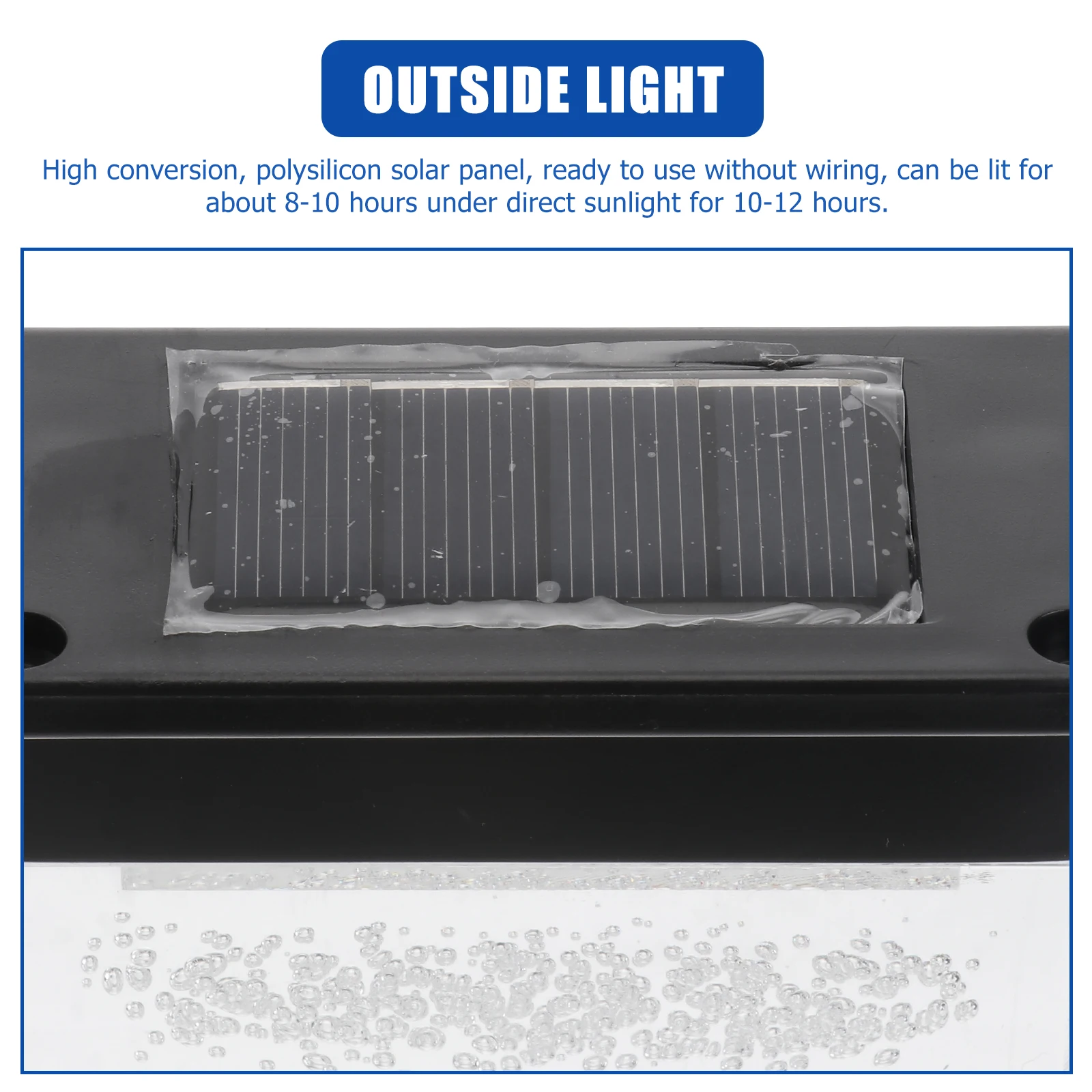 

Stair Light Durable LED Lamp Outdoor Lighting Solar Powered Stairs Healthy illumination Environmental Protection Easy