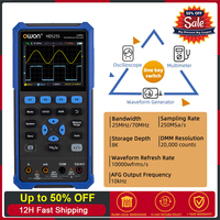 OWON HDS25 HDS25S 2CH Digital Oscilloscope 25MHz Bandwidth 250MSa/s 8Bits 20000 Counts True RMS Multimeter Handle Oscilloscopes
