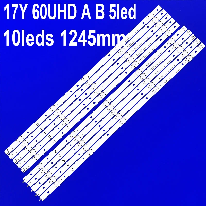 10 PCS/set LED Strip For kd-60x697e KD-60X6700E KD-60X690E S600DUC-1 KCL60 KD-60X695E 17Y 60UHD A B 5led SVG600A36-A B