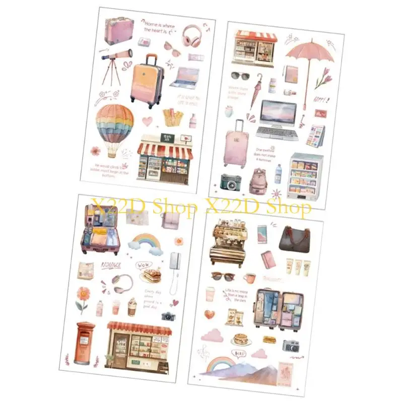 Etiqueta engomada decorativa del ANIMAL DOMÉSTICO X22D, juego lindo etiqueta engomada impermeable para las balas del del