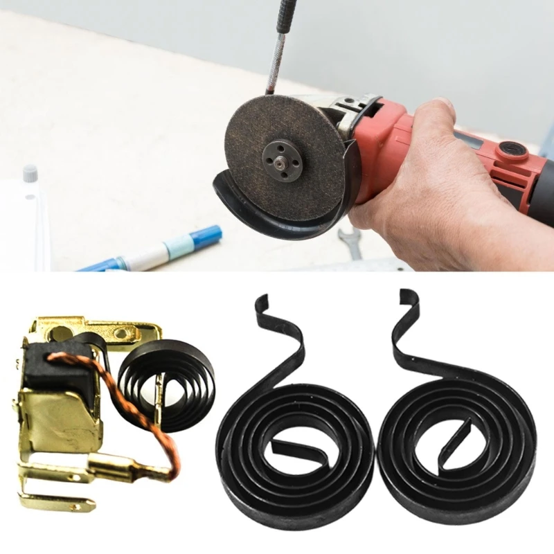

2Pcs Springs Spare Part Holders Spring Replacement Accessories Angled Grinder Carbon Brush For GWS6-100 Angled Grinder M4YD