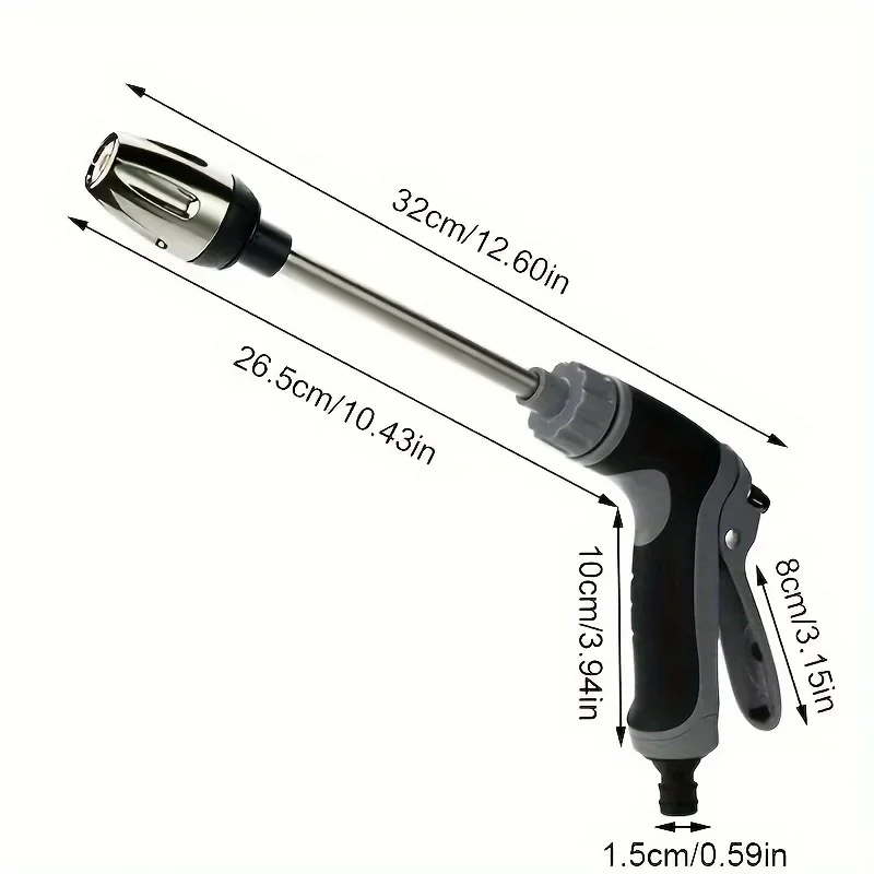 قطعة واحدة من فوهة رش المسدس ذات الضغط العالي متعددة الاستخدامات - تطبيق متعدد المشاهد، لغسيل السيارات وسقي النباتات واحتياجات الحديقة #2