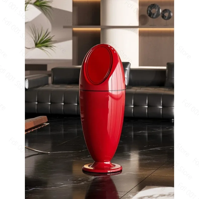 Living Room Trash Can Household Light Luxury High-end Creative Bedroom Kitchen High Foot High Value New