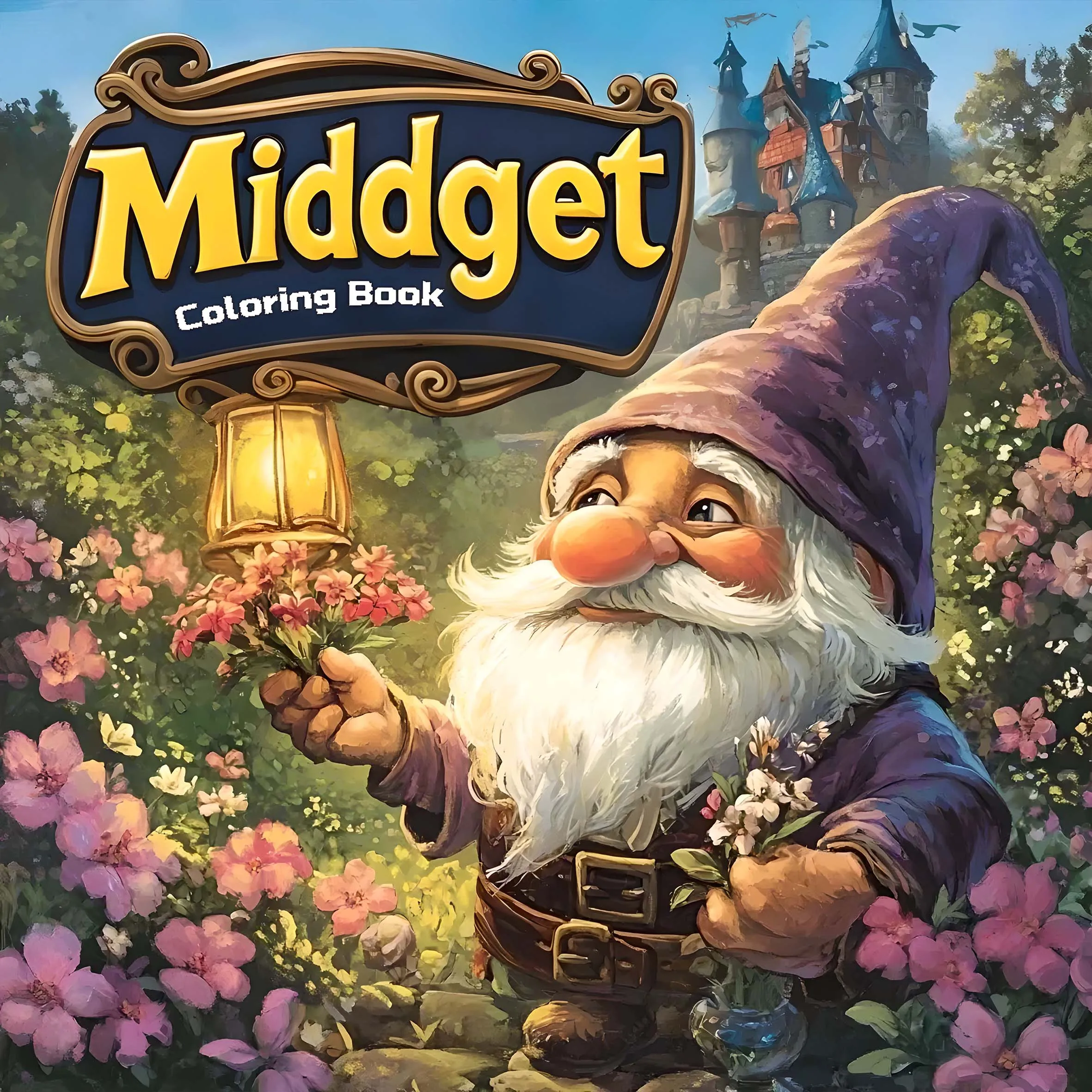 

Книжка-раскраска «Гном» для взрослых и подростков с яркими и легкими детскими книжками-раскрасками для идеального подарка на день рождения