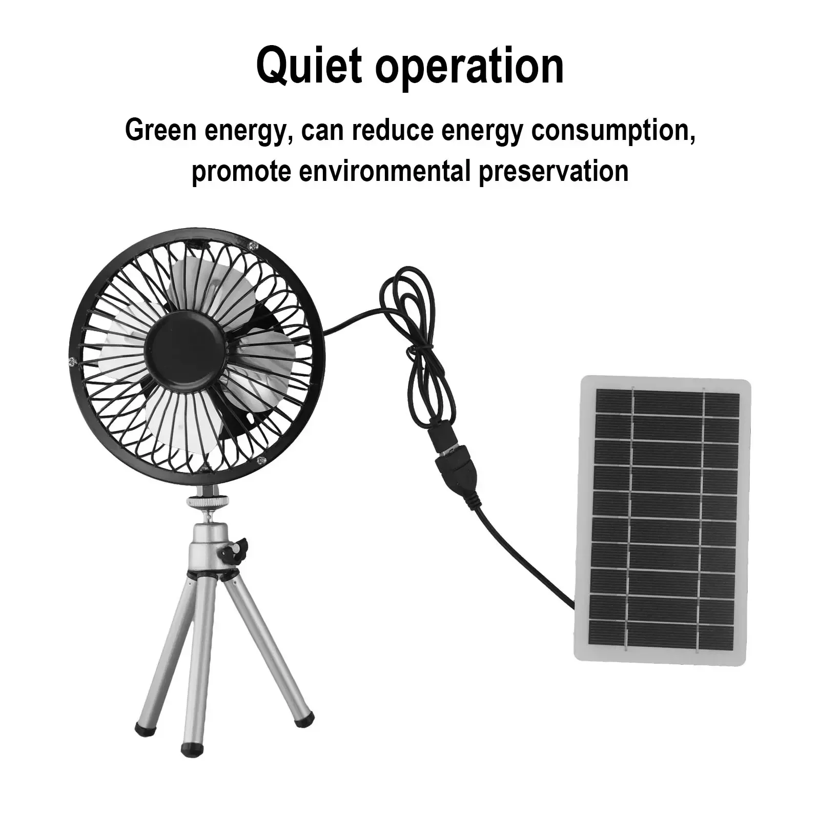

Compact Design Portable Desk Portable Travel W Wide Application Aluminum Alloy Tripod Dual Powered Fan Fishing