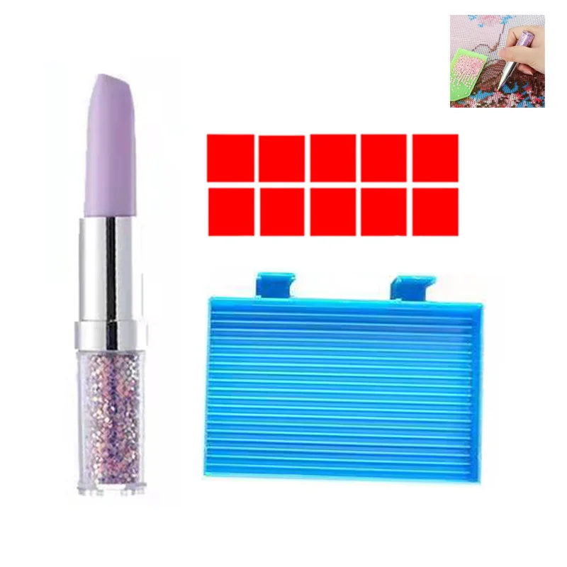 Diamond painting dot diamond pen tool package DIY new sticky diamond pen lipstick dot diamond pen set