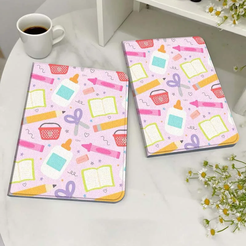 

Cartoon Curved Pencil Pattern For Honor MediaPad MatePad 6 7 X8 M5 M6 V6 V7 T5 T10 T10s 10 11 SE C5e X8a Pro Lite Tablet Case
