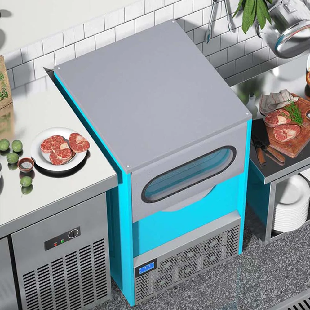 2025年式 アンダーカウンター自立型業務用製氷機 � � 小さな粒状の氷を作るメーカー � � インテリジェントタッチスクリーンパネル