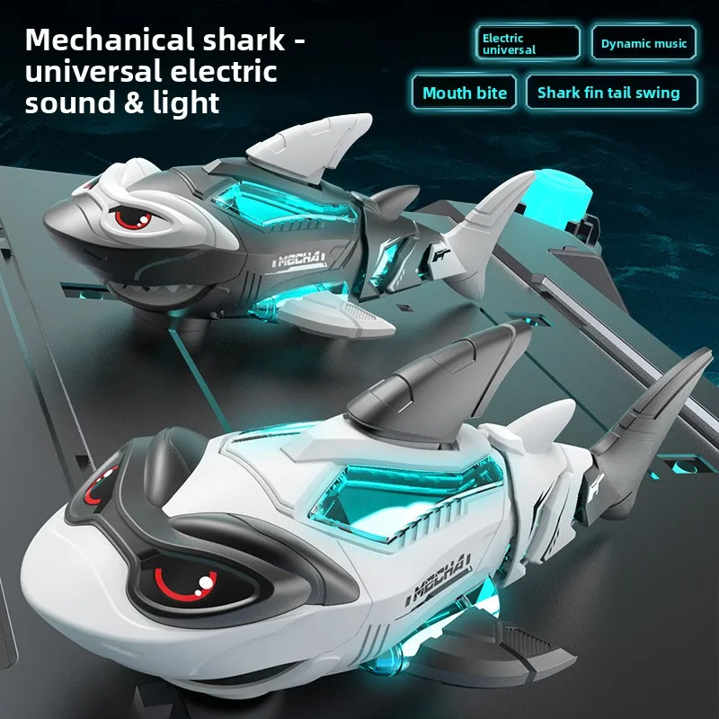 novo-brinquedo-eletrico-universal-andando-tubarao-mecanico-luminoso-com-musica-spray-menino-brinquedo