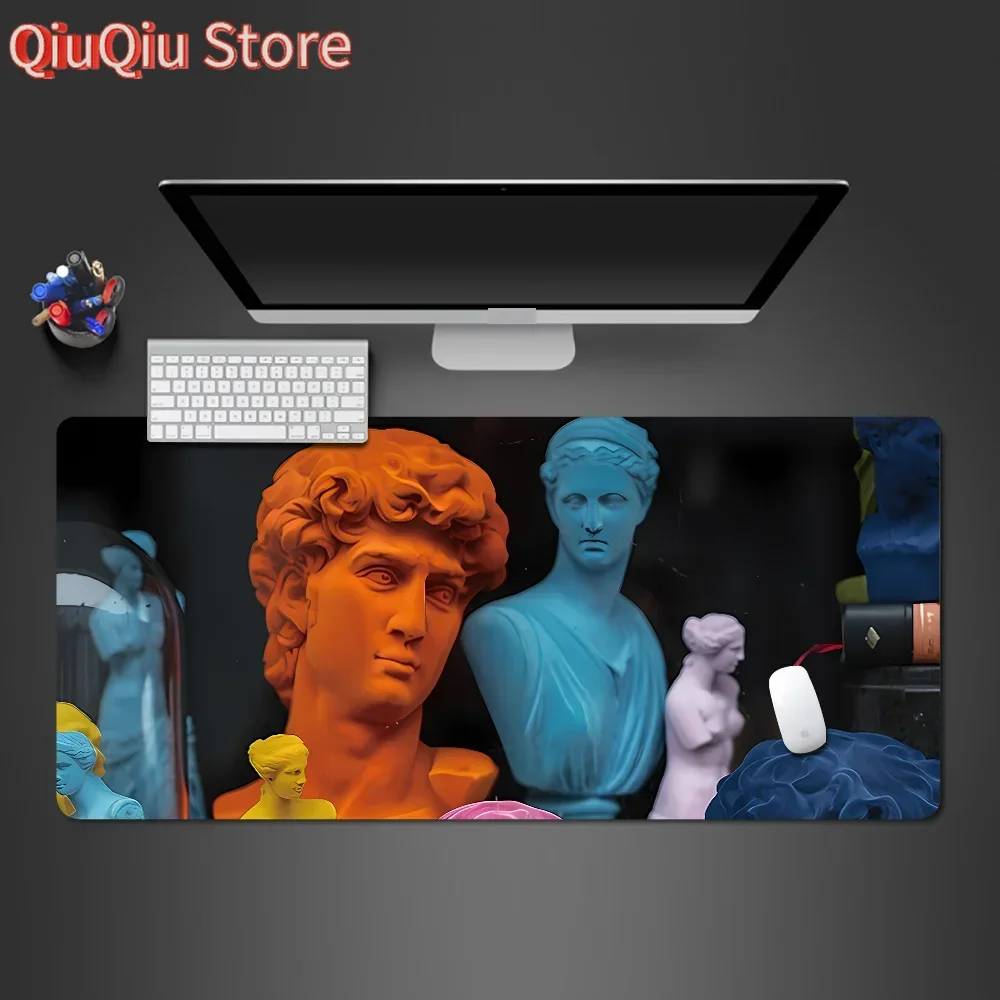 Schöne ästhetische Gipskopf Mauspads Notebook Computer Desktop Pad rutschfeste große Schreibtischmatten Computerzubehör