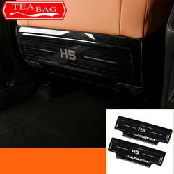 For GWM Haval H5 II 2nd Gen 2023 2024 Car Seat Anti-kick Plate Stainless Steel Rear Seat Kick Protection Board Auto Accessories