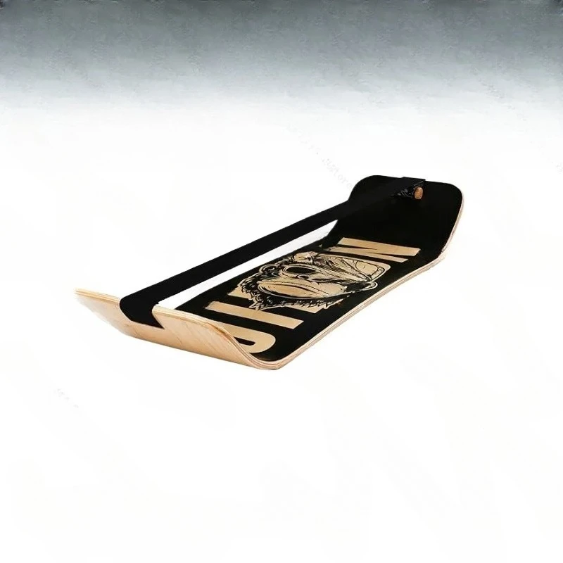 Yoga Balance Board Pilates Fitness Exercises Weaving Straps Simulated Surfing Ski Training Board