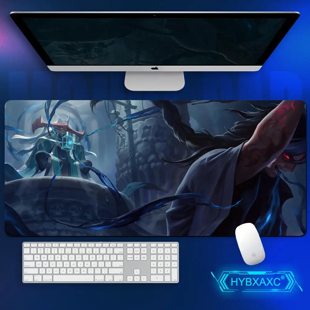 Kayn Shadow Assassin LoL Mouse Pad ملحقات الألعاب مكتب ألعاب لوحة المفاتيح حصيرة مكتبية غير قابلة للانزلاق كمبيوتر محمول أنيمي Shieda Kayn Mousepad #1