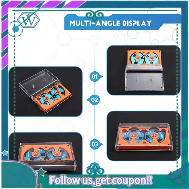 A75Q-Double-Sided 50-Minute Blank Reel Tape With Metal Reel And Hollow Case For Audio Recording