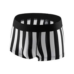 Sexy Men Striped Seamless Briefs Bulge Pouch Underwear Thin Breathable Shorts Trunks Summer Casual Swim Underpants