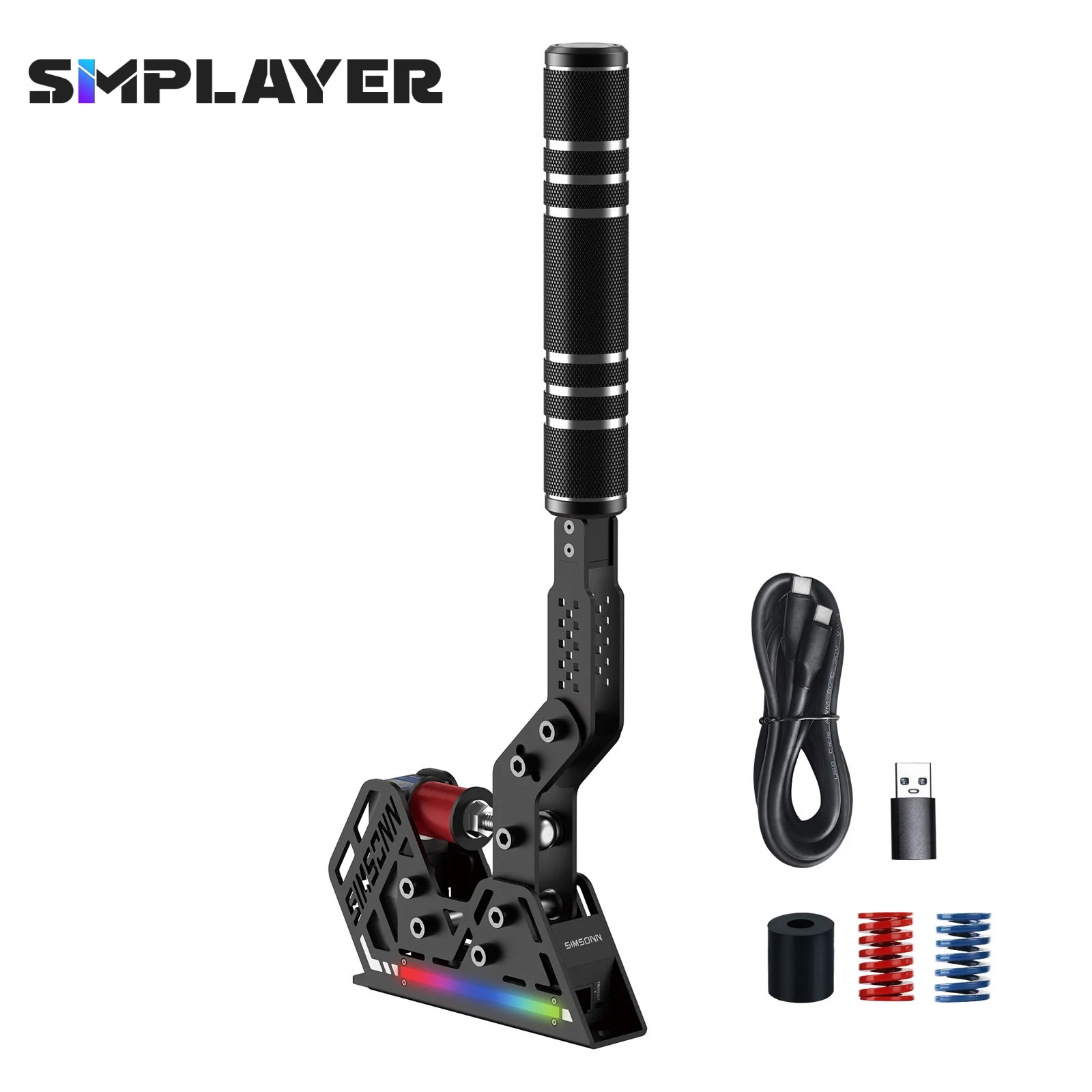 

SimPlayer SIMSONN HB Pro 13/20CM-Handle Handbrake RGB Racing Simulator Hydraulic Handbrake 16 Bit High Precision Pressure Sensor
