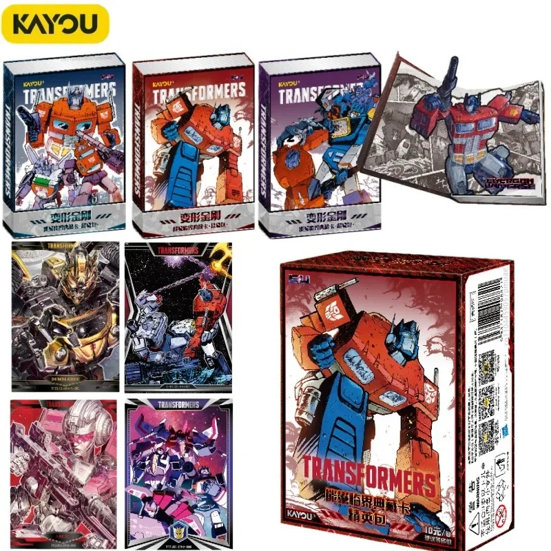 

KAYOU Official Transformers Energon Key Card Elite Pack, набор редких голографических коллекционных карточек Power Battle, коллекционный подарок для детей