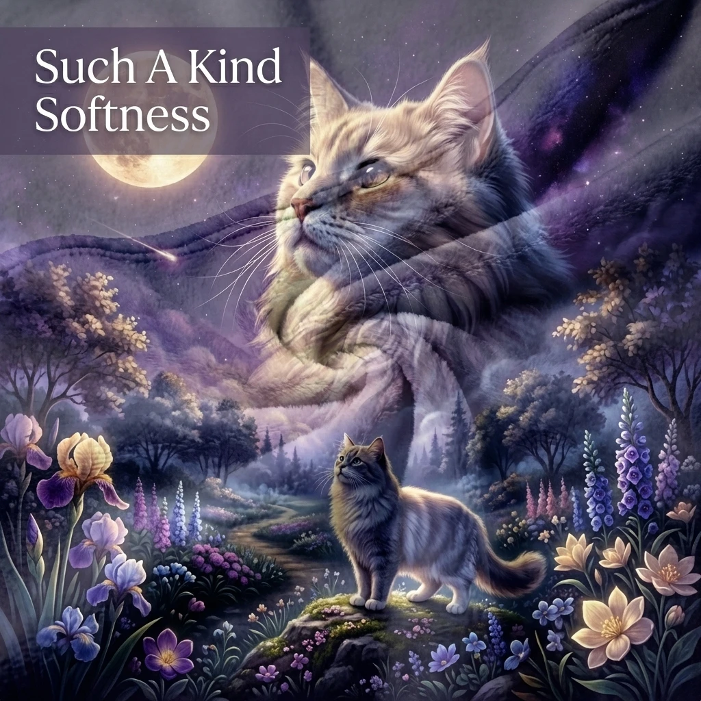 Soft Mystical Purple Night Cat Art Flannel Throw Blanket, Ultra Soft All-Season Throw Blanket as Gift for Cat Moms