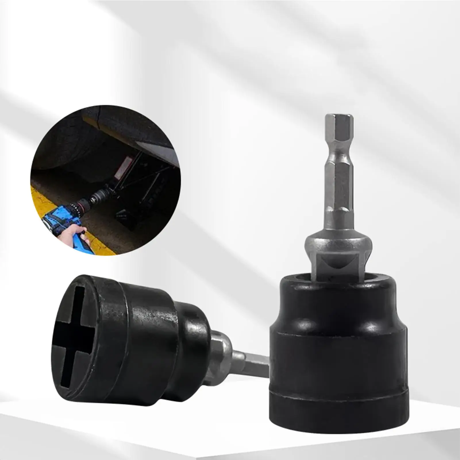 

Car Repair Jack Socket Labour Saving Tire Removal Socket Quick Jack Adapter Electric Drill Socket Wrench for Road Trip Commuting