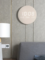 Led Digital Wall Clock With Temperature, Date & Time Display - Multi-functional Silent Operation For Living Room, Bedroom & Home