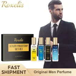 Men Perfume Spray Gift Box Four Piece Set Lasting Fragrance Cologne Ocean Scent Attracting Women Fresh Natural Charming Perfume