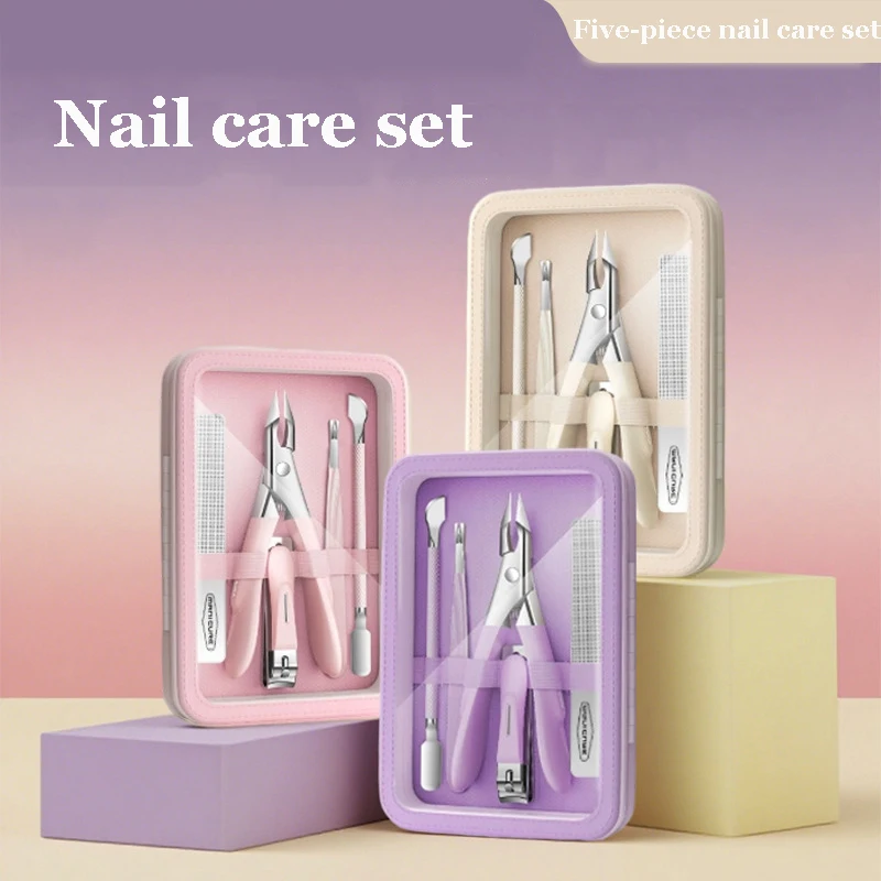 Roestvrijstalen dode huid tondeuse nagelverzorgingsset, adelaarsnaveltang, dode huid tondeuse, nagel trimgereedschapset, nagelknipperset