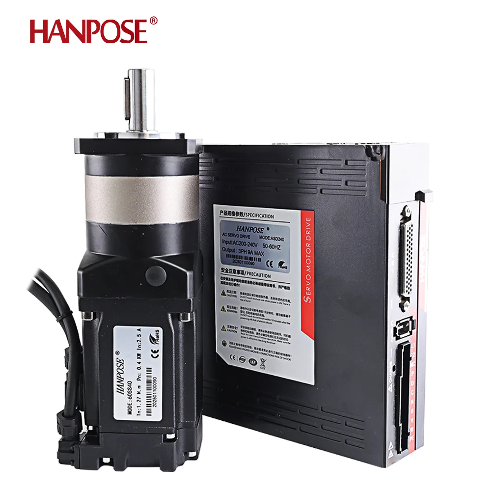 AC200-240V 2.5A 1.3N.m 60SS40-HG10-1 ac servo motor  High precision planetary reducer sewing machine gearbox Servo Motor  400W image 4