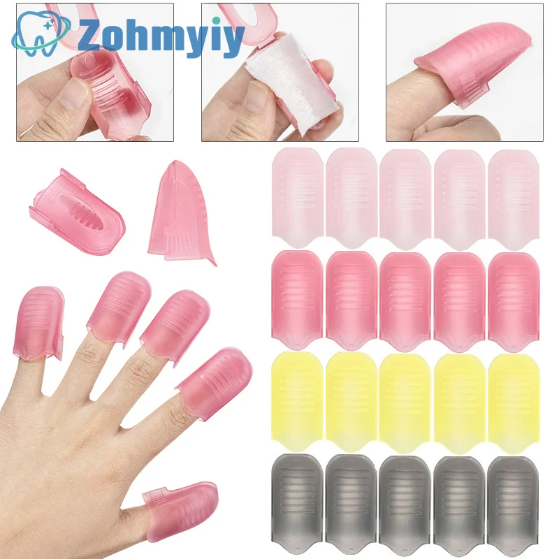 

5PCS Nail Art Soak Off Cap Clip Plastic UV Gel Polish Remover Wrap Tool Nail Tips for Fingers Nail Polishing Removers Nail Tool