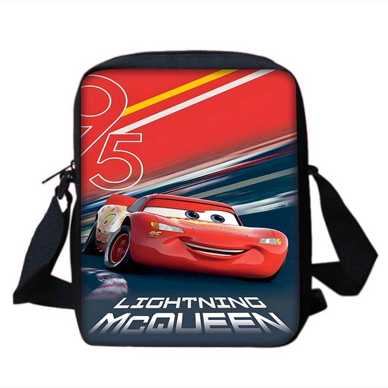 Boy Girls Racing Lightning McQueens borsa a tracolla stampata borsa a tracolla per bambini borsa Casual per uomo donna borsa per la spesa