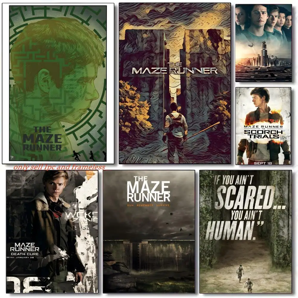 Dystopian Sci-fi Action Movies The Maze Runner-A Poster Poster painting with prints Home bedroom living room decoration gift