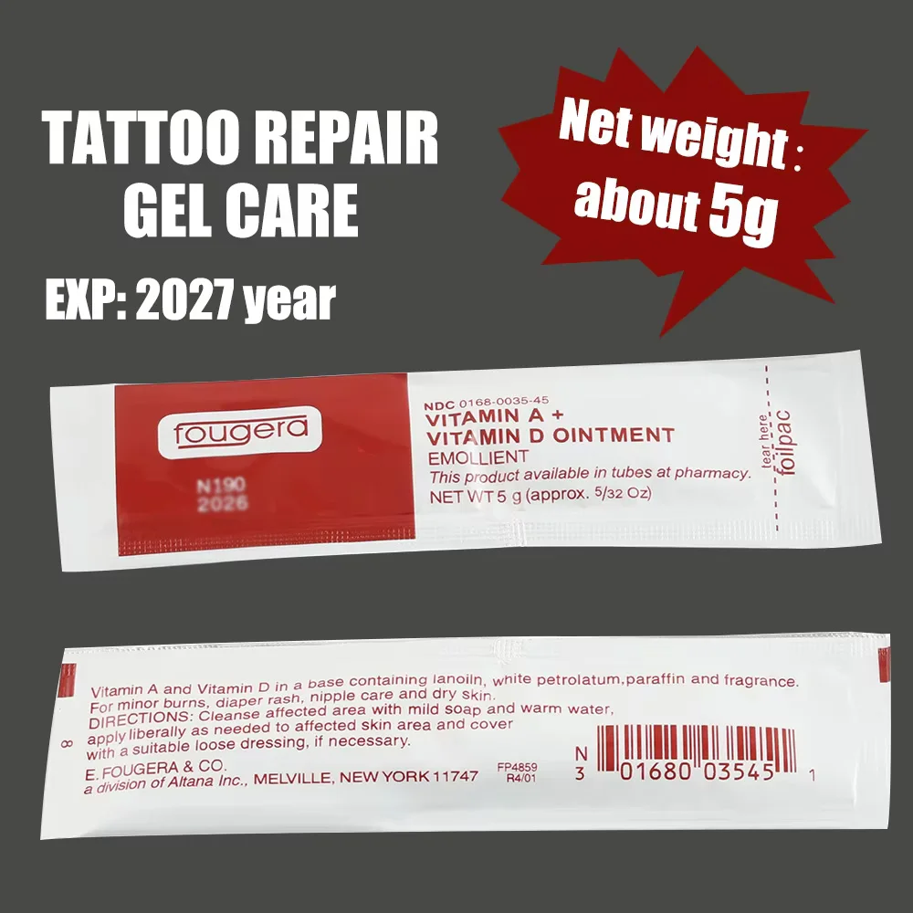Fougera Tattoo Cream Tattoo Aftercare Cream Tattoo Soothing Care Eyebrow Lips Supply Recovery Vitamin A&D Ointment Repair Balms - Image 2