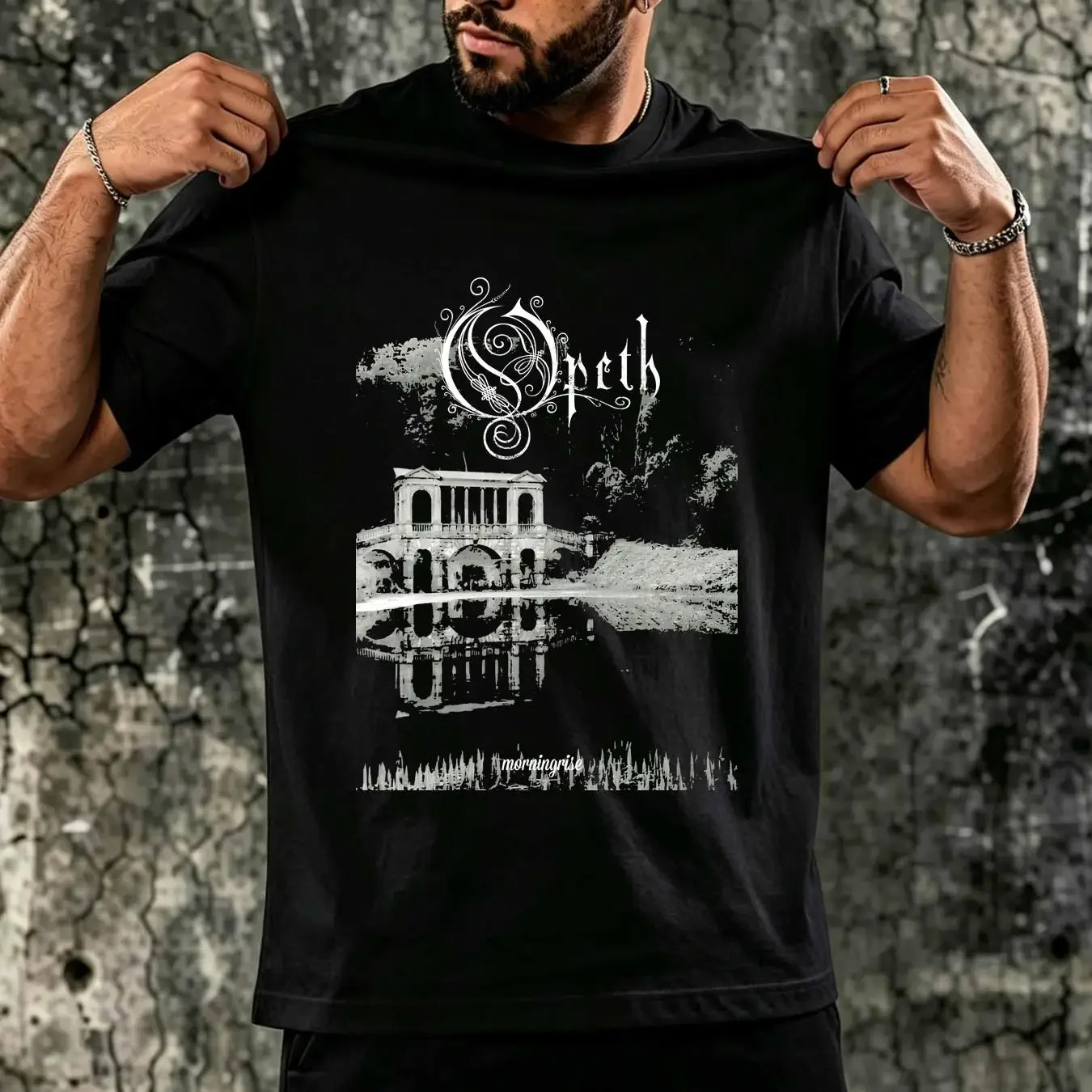 washed T Shirt OPETH Metal Size M FAST Tracked Shipping long or short sleeves vintage Washed Stretched Casual Slightly Soft