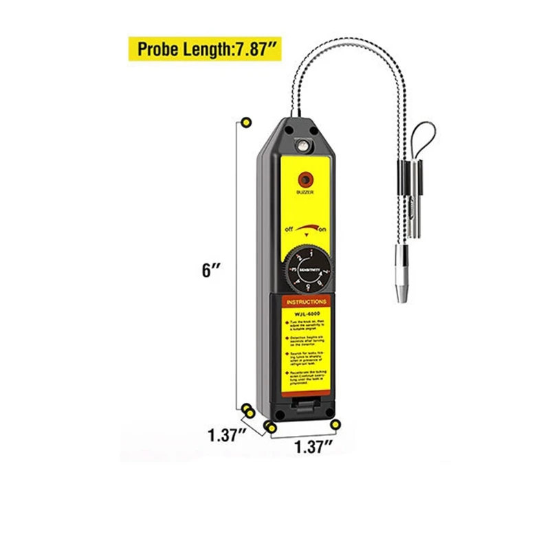 WJL-6000-L Freon Lecks ucher Halogen leck detektor Kältemittel gas hvac r22 r410a r1234yf Detektor mit UV-Licht einfach zu bedienen