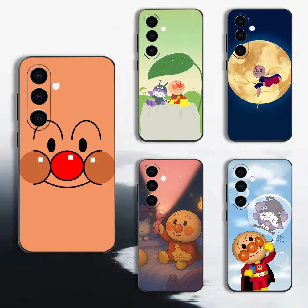 Warm super A-Anpanman Phone Case Black Soft Silicone TPU For Samsung A72,A51,A70,A71,A53,A52,A73
