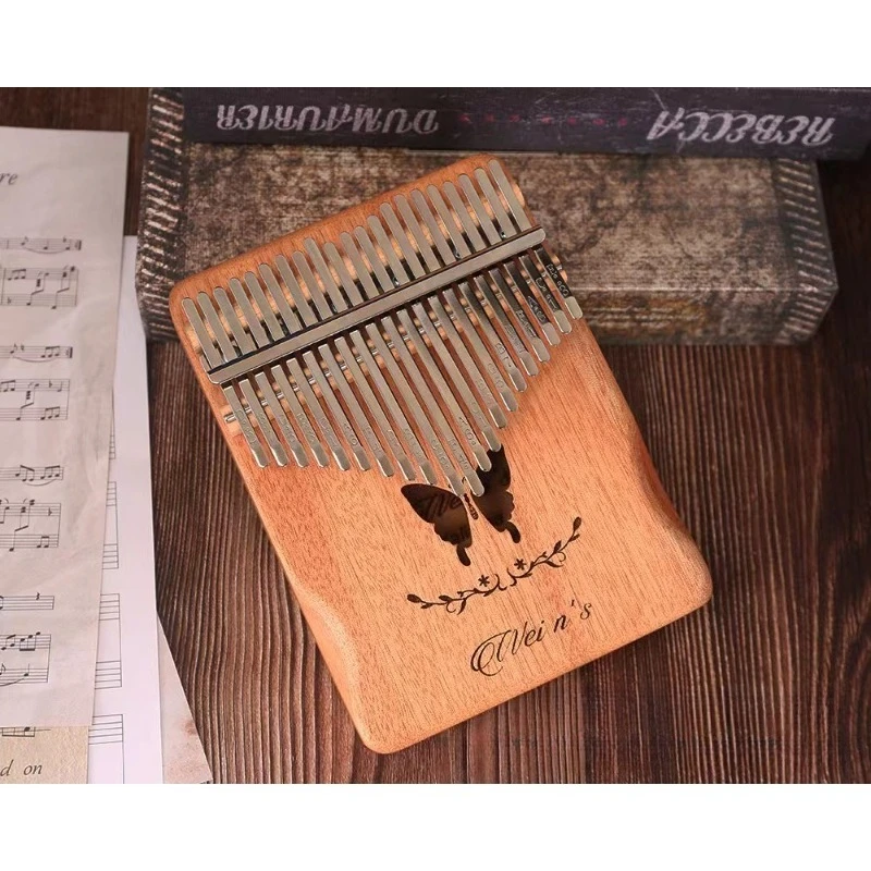 Thumb Piano 17 Sound Kalimba Piano Kalimba 21 Sound Kalimba Finger Piano Musical Instrument Solid Wood Rainbow Model