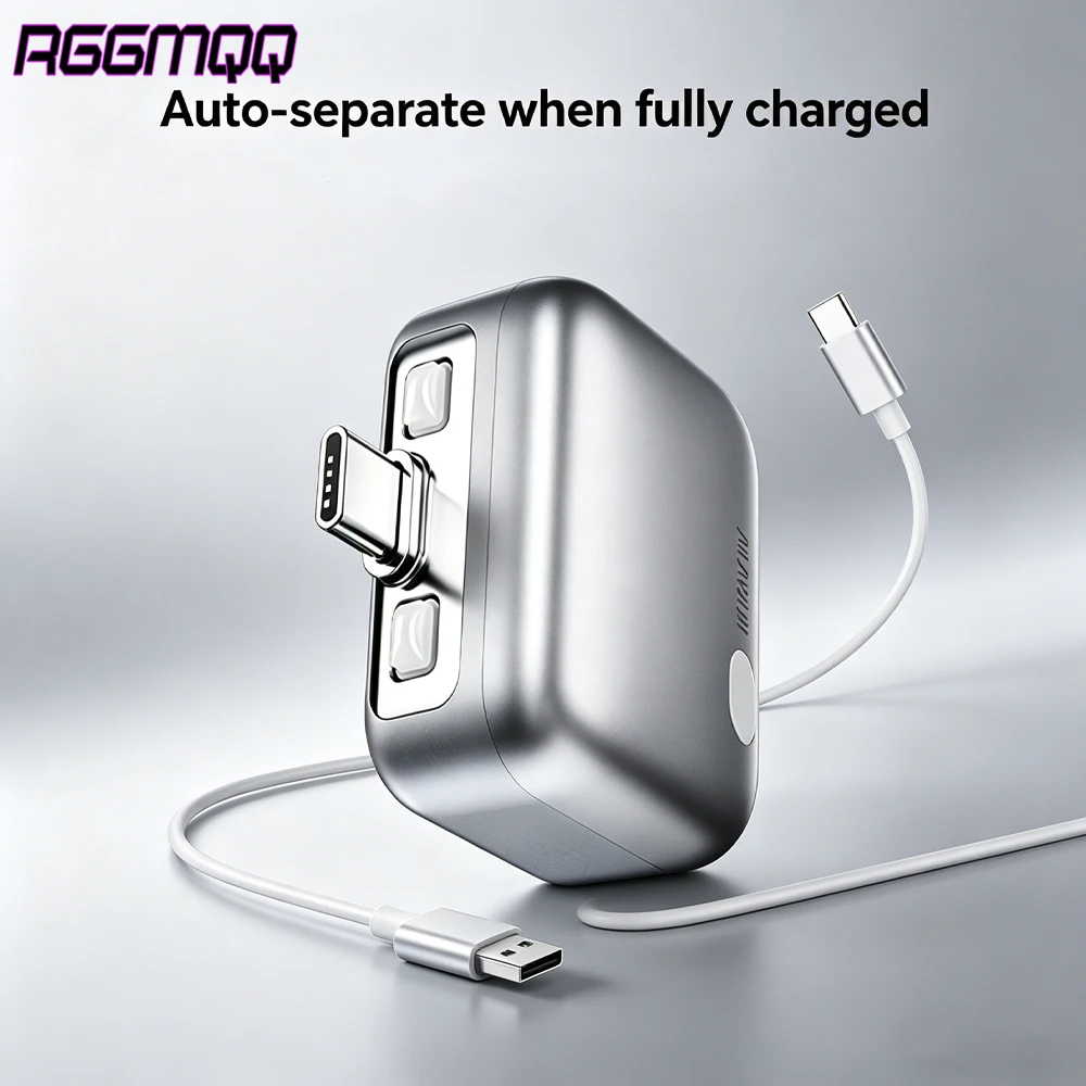 

1PCS Type-C Auto Separation Charging Head, Smart Auto Cut-Off Adapter, Universal Safety Charger Prevent Overcharging & Overheati