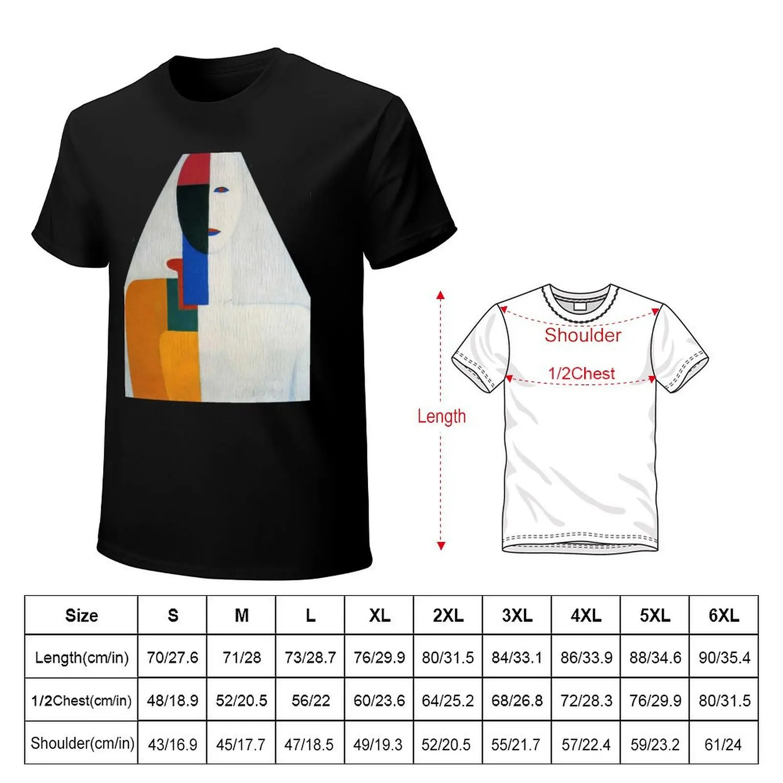 HD- Woman torso, by Kazimir Malevich. 1932 - High Definition T-Shirt Soft Durable Cotton T-Shirt