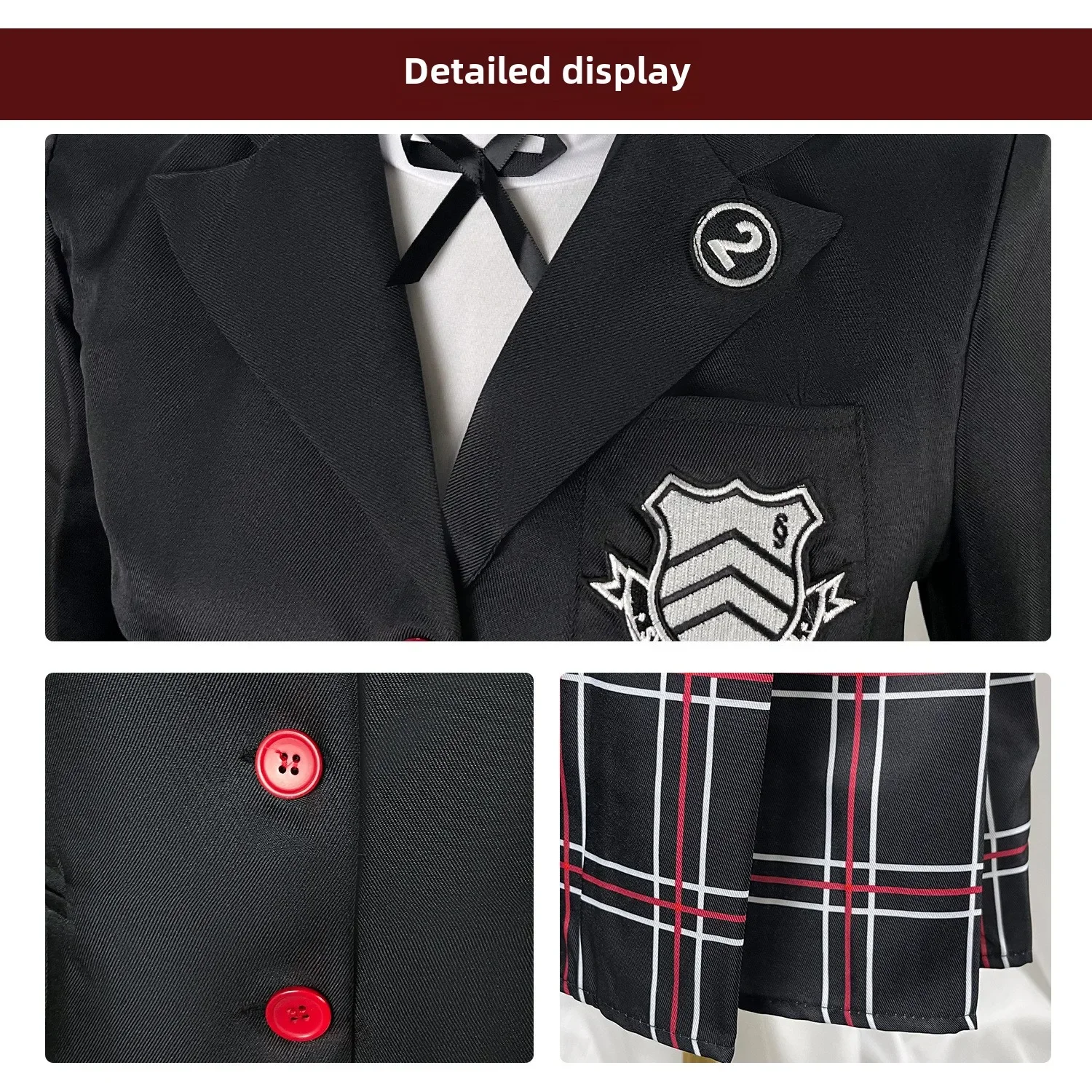 Persona 5 Fang Zexia & Yu Gong Lian cos Yu Gong Lian Campus Uniform Two Dimensional Animation Costume