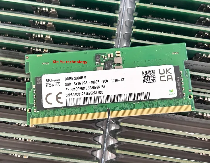 SK Hynix DDR5 8GB 1Rx16 4800B PC5 4800MHz SO-DIMM RAM Memória