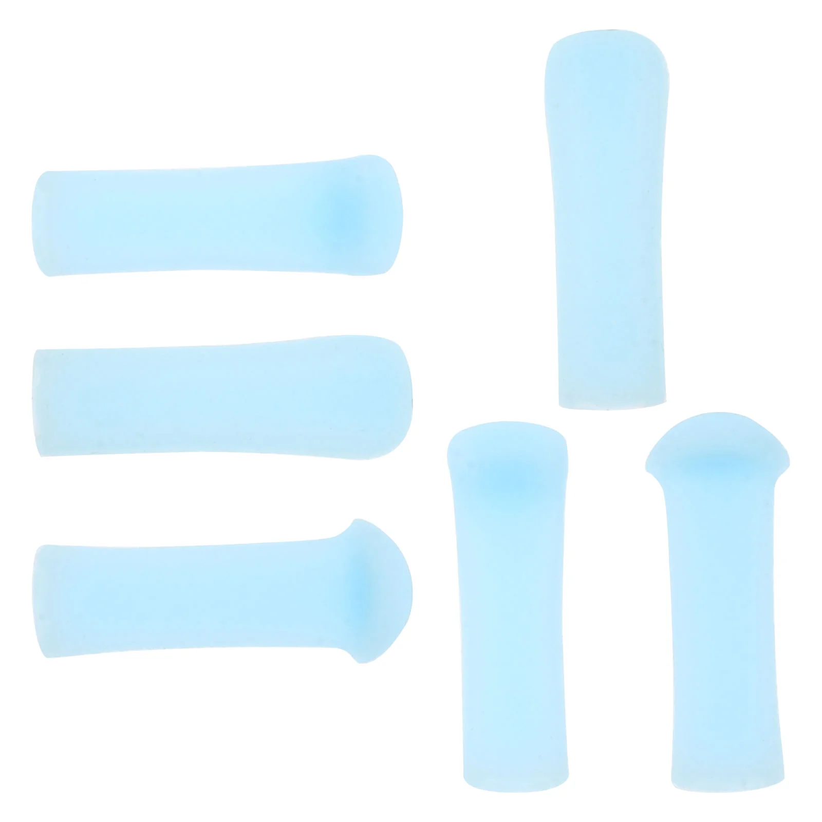 6 Pcs Visual Ear Scoop Cover Wax Cleaner Detergent Spoon Tips Silicone Spoons Silica Gel Earwax Removal Tools