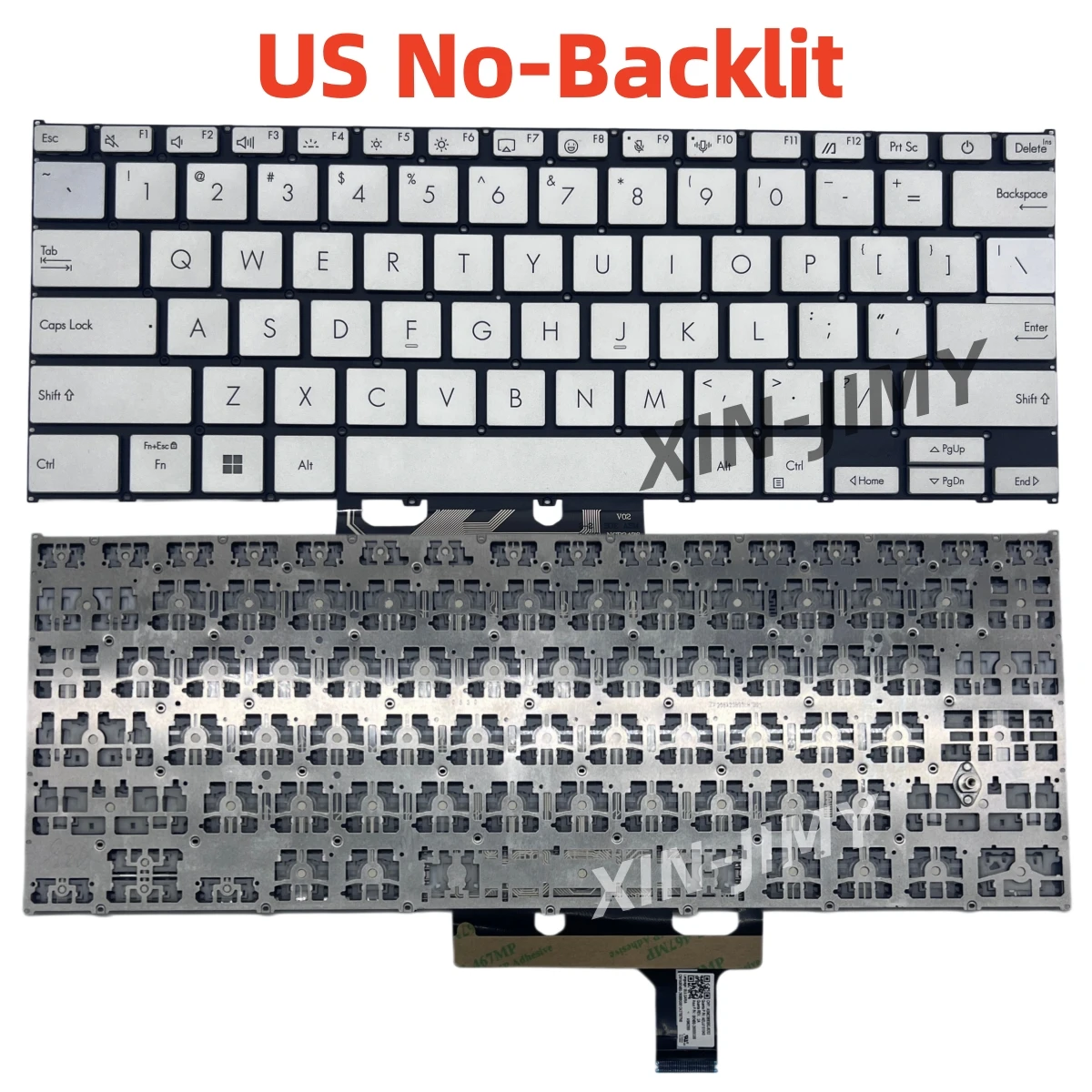 UX3405 US Keyboard for  Asus ZenBook 14 UX3405CA UX3405MA UX3405 sliver