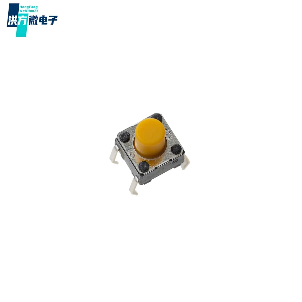 100PCS Original Tact Switch 6X6X7 Plugins 4-pin Yellow model B3F-1062 6*6*7mm single pole single circularbutton Light touch DIP4