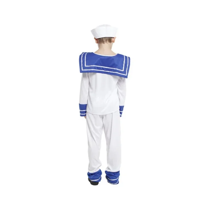 Halloween Sailor Costume For Boy Girl Navy Uniform Cosplay Kids Child Carnival Christmas Party Dress Up