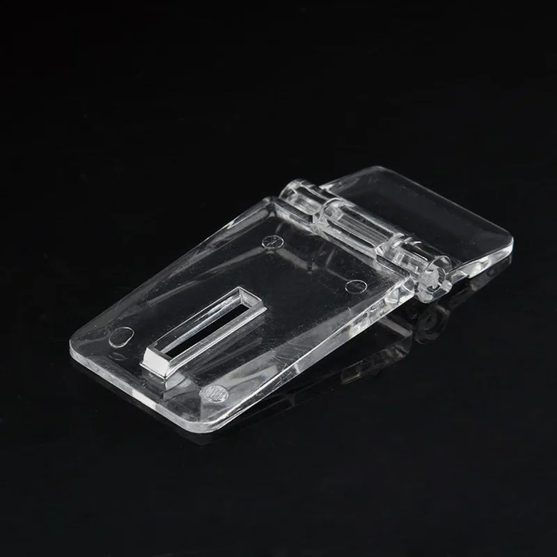 10 pairs Acrylic transparent hinge corner lock catch door buckle for box drawer thickness 3mm