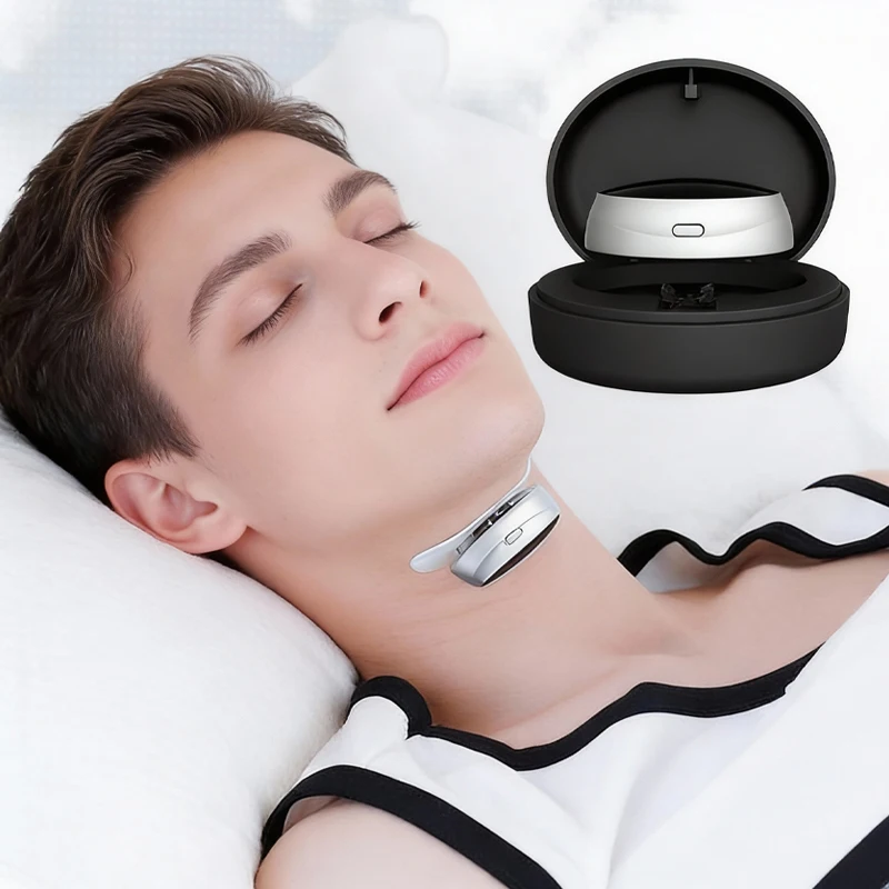 

JianYouCare устройство против храпа, электрическое устройство для защиты от храпа в горле, устройство для сна от храпа, простой в использовании интеллектуальный корректор дыхания