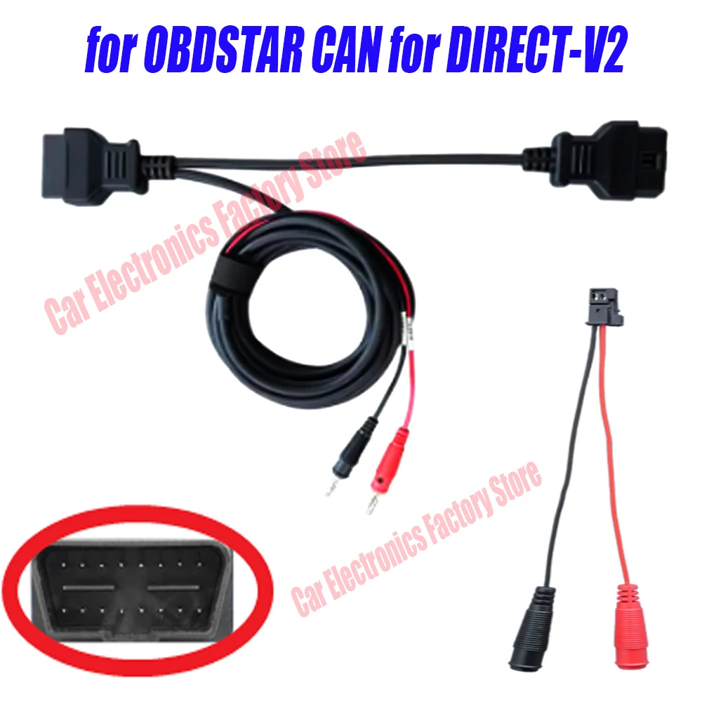 for OBDSTAR CAN for DIRECT‑V2 Kit Work for X300 Classic G3 Master X300 Pro4 Car Diagnostic Cable OBD2 for CAN Direct Test Cable