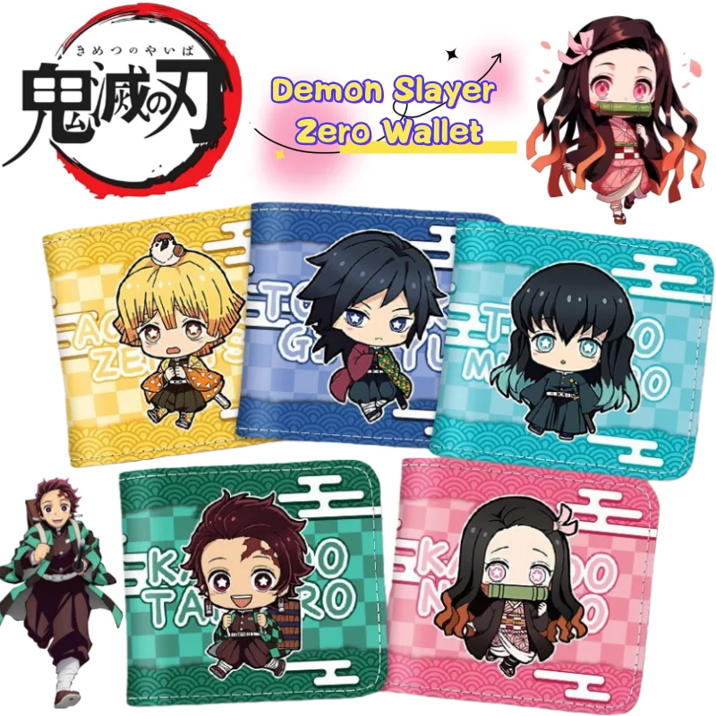 

Demon Slaye Tanjiro Kamado Nezuko Wallet Creative High-value Anime Cartoon Print Student Portable Cute Card Bag Birthday Gift