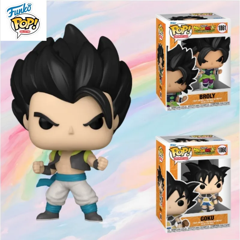 

In Stock FUNKO POP Original Dragon Ball Super Goku Broly Super Saiyan Articulated Models for Collection Holiday Gifts