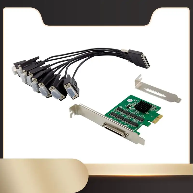 

Карта расширения ST338 Pcie X1 17V358 8S Промышленная RS232 Многопоследовательный ввод/вывод Многофункциональная удобная карта расширения Простота в использовании-N3