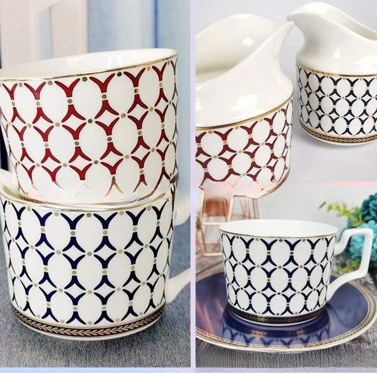 European afternoon tea tea set  household coffee pot  coffee cup  bone